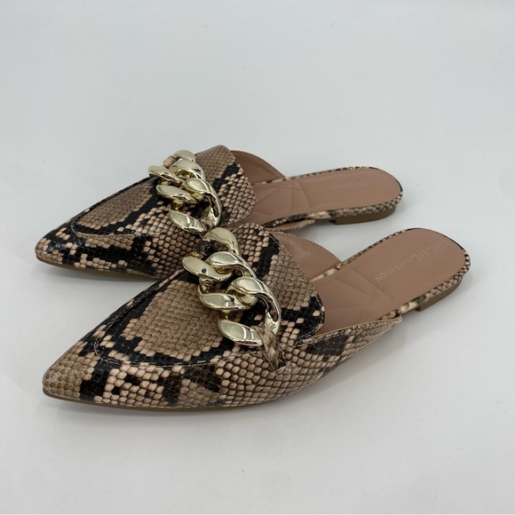 BCBGeneration Kaylin Snakeskin Pointed Toe Mule Size 6 - Picture 2 of 6